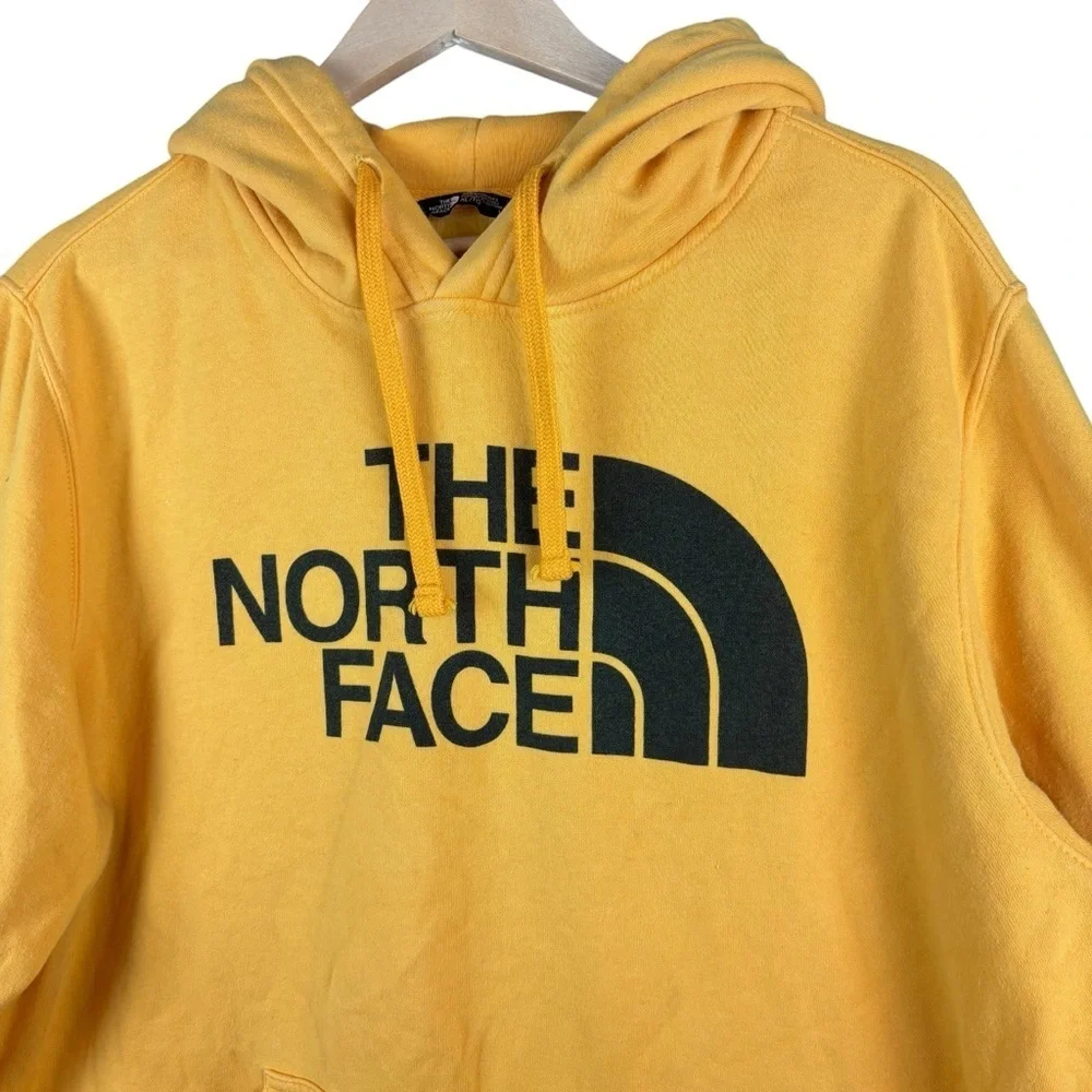 The North Face Half Dome Yellow Pullover Hoodie – Sz XL (Excellent Condition)